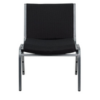 Big & Tall Fabric Stack Chair 1000 lb Capacity – Heavy Duty Armless Guest Chair with Steel Frame, Stackable