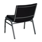 Big & Tall Fabric Stack Chair 1000 lb Capacity – Heavy Duty Armless Guest Chair with Steel Frame, Stackable