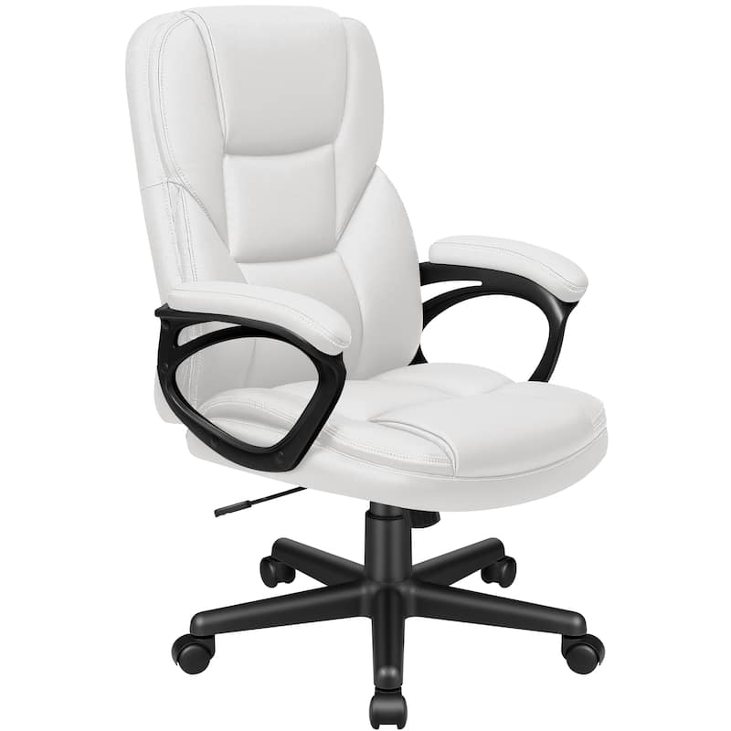 High Back Executive Office Chair Brown – Ergonomic Swivel Desk Chair with Adjustable Height & Casters