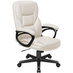 High Back Executive Office Chair Brown – Ergonomic Swivel Desk Chair with Adjustable Height & Casters