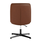 Mid-Back Upholstered Swivel Task Chair – Height Adjustable Armless Commercial Desk Seat